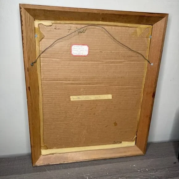 Vintage 1977 Attica Prison Inmate Folk Art Hand Painted Glass Jesus Crucifixion - Picture 15 of 16